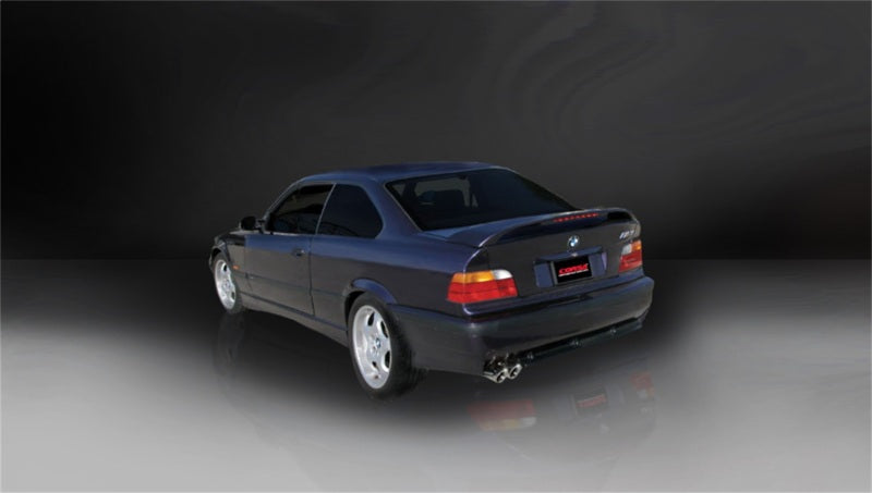 Corsa 1992-1999 BMW 325i/is Coupe E36 Polished Sport Cat-Back Exhaust - 14553