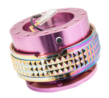 Load image into Gallery viewer, NRG Quick Release Kit - Pyramid Edition - Pink Body / Neochrome Pyramid Ring - SRK-210PK/MC