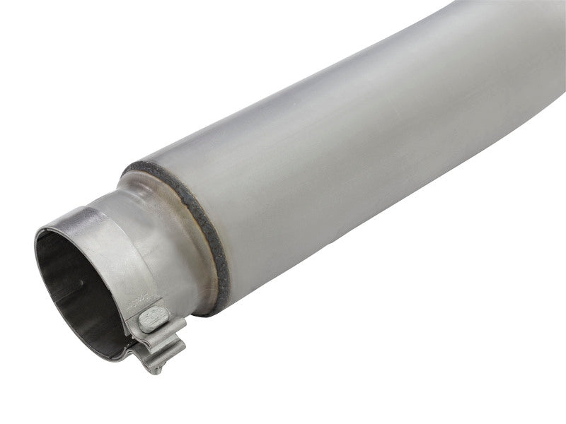 aFe Atlas Exhaust 5in DPF-Back Al Steel 2016 Nissan Titan XD V8-5.0L Black Tip - 49-06112-B