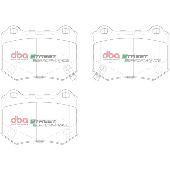 DBA 18-21 Subaru STI Rear SP Performance Brake Pads - DB15007SP