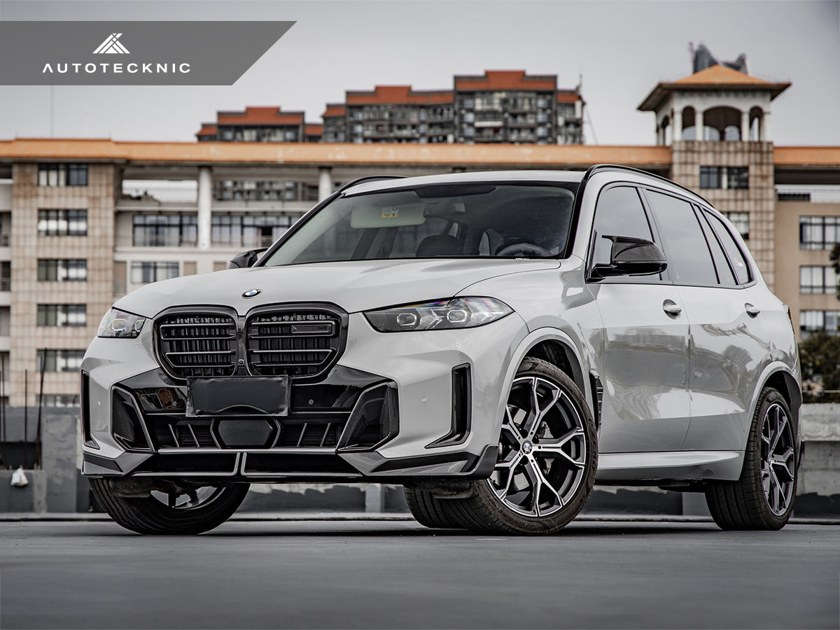 AutoTecknic Dry Carbon Front Lip Set - BMW G05 X5 M-Sport LCI