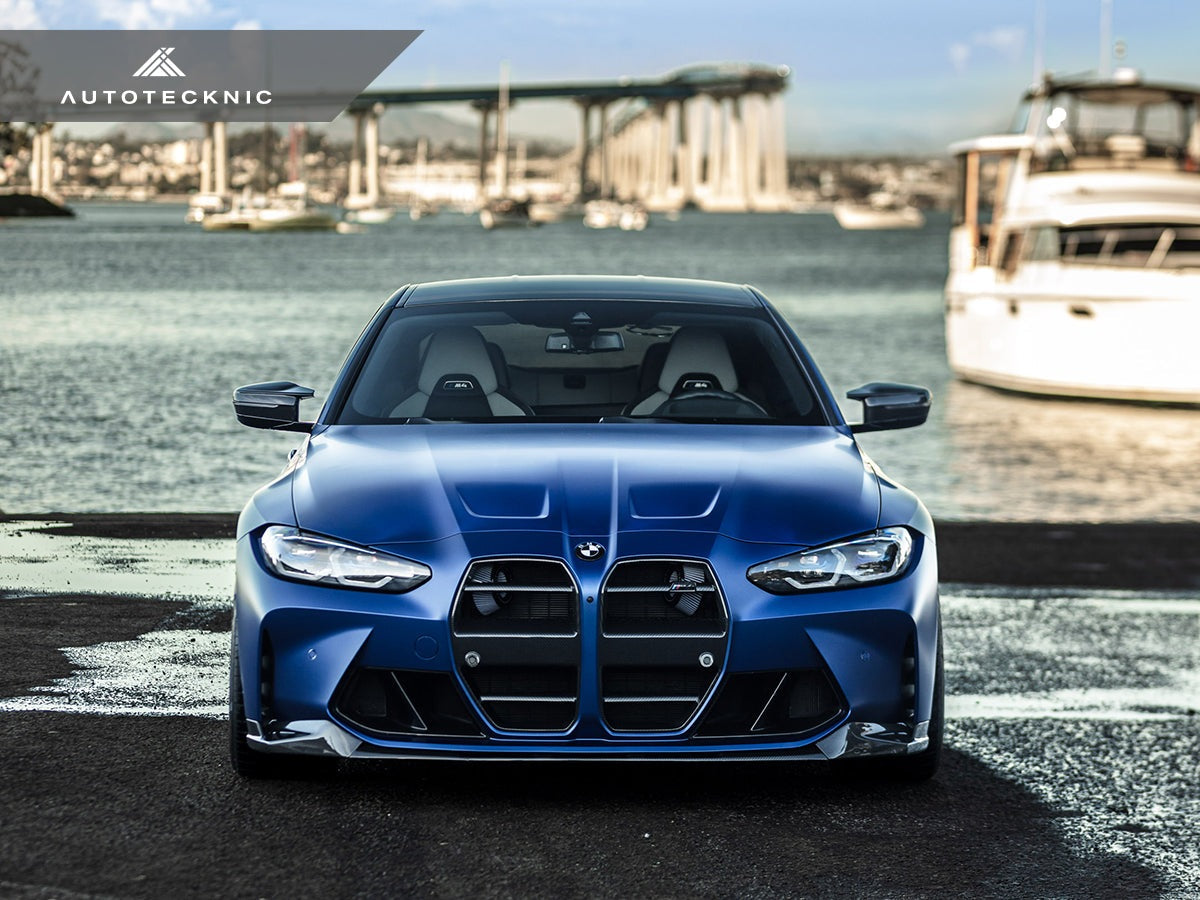 AutoTecknic Dry Carbon Podium V1 Front Grille Set - BMW G80 M3 | G82/ G83 M4