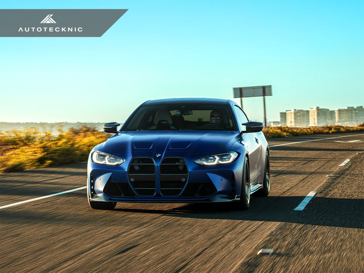AutoTecknic Dry Carbon Podium V1 Front Grille Set - BMW G80 M3 | G82/ G83 M4