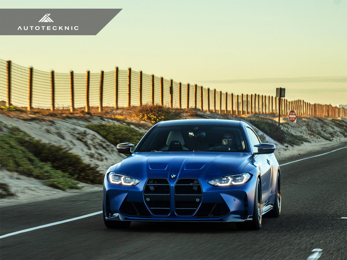 AutoTecknic Dry Carbon Podium V1 Front Grille Set - BMW G80 M3 | G82/ G83 M4