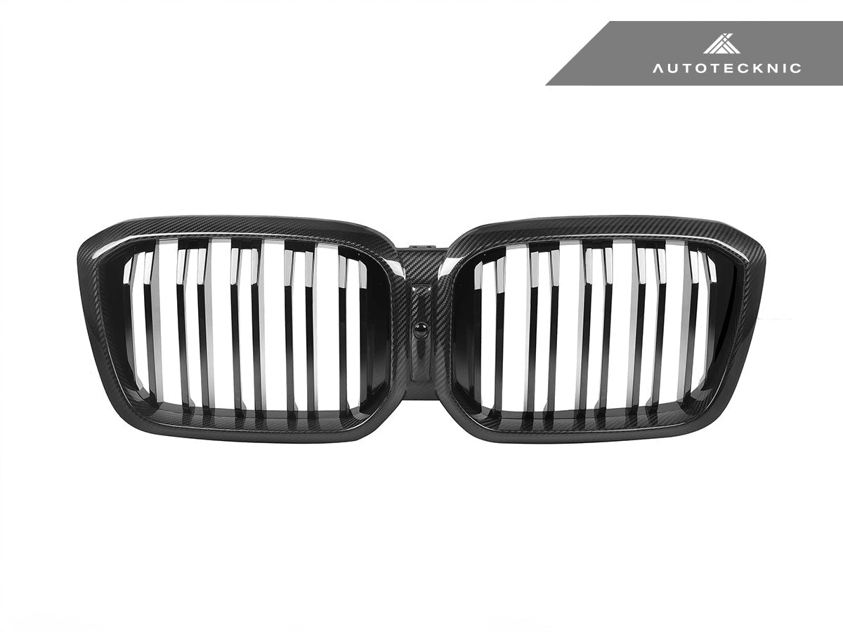 AutoTecknic Dry Carbon Fiber Dual-Slats Front Grille Set - BMW G01 X3 LCI | G02 X4 LCI