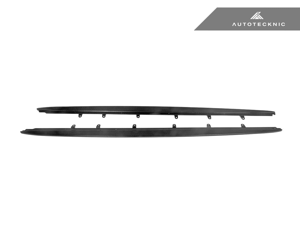 AutoTecknic Dry Carbon Fiber Side Skirt Extension Set - BMW F90 M5 | G30 5-Series