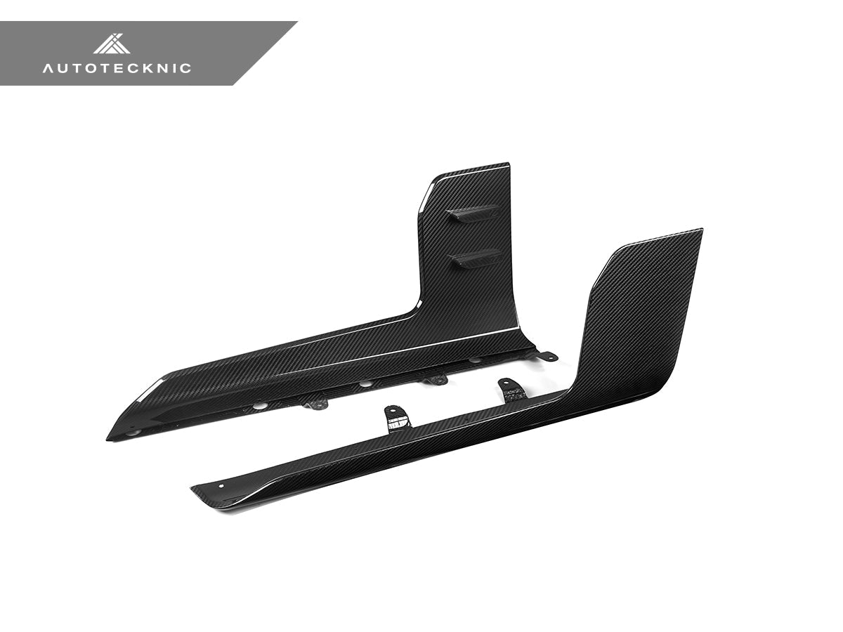 AutoTecknic Dry Carbon Side Skirt Winglet Set - BMW G87 M2