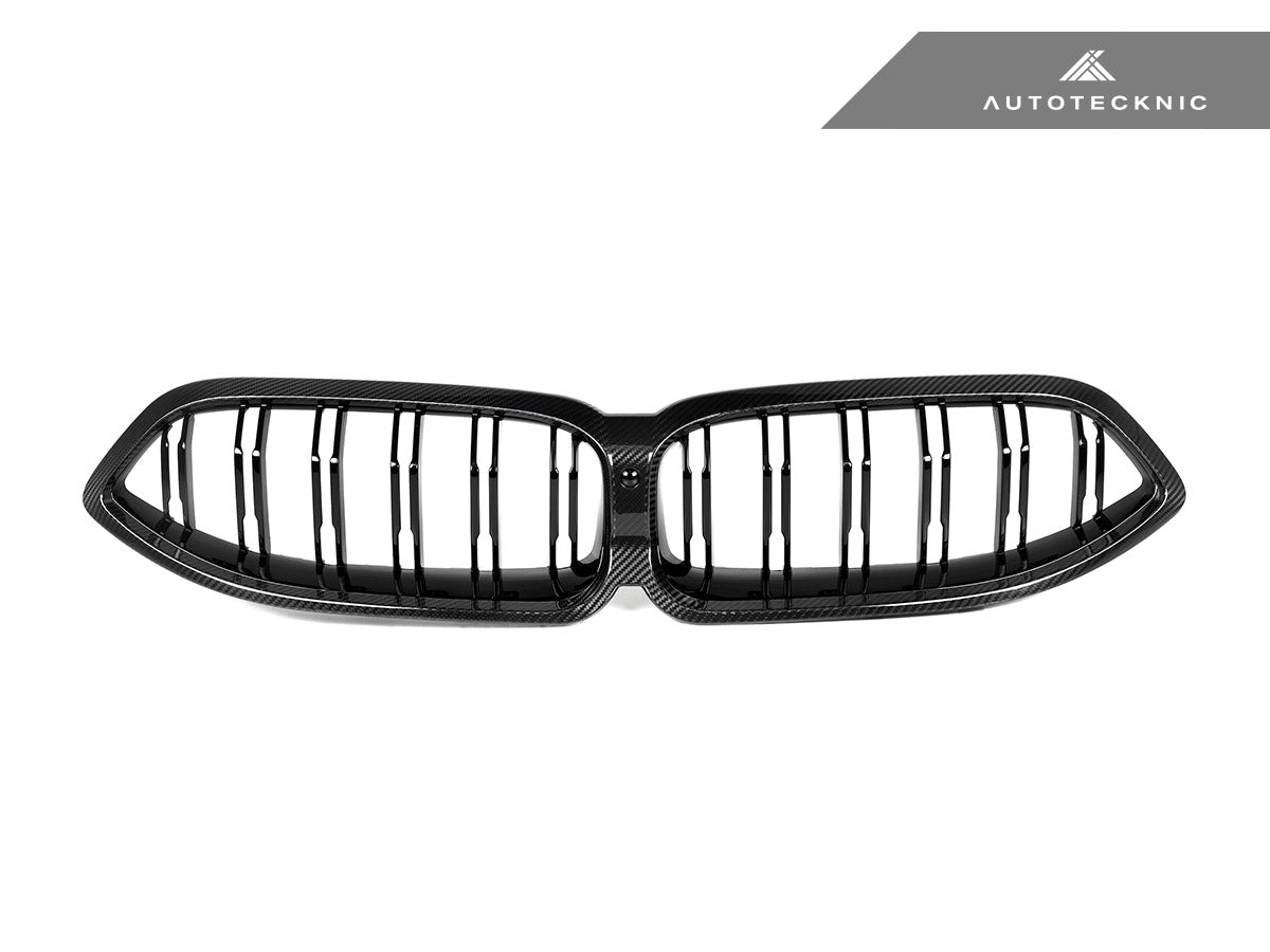 AutoTecknic Dry Carbon Dual-Slats Front Grille - BMW G14/ G15/ G16 8-Series