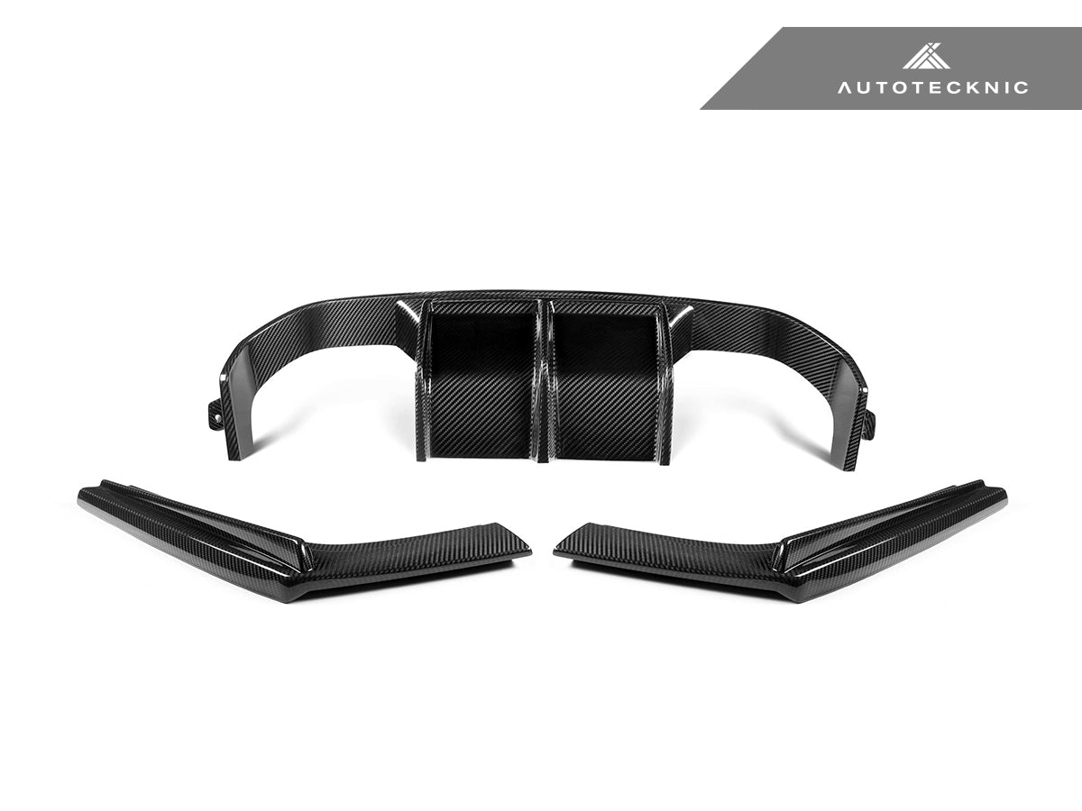 AutoTecknic Dry Carbon Versus Rear Diffuser Set - BMW F80 M3 | F82/ F83 M4