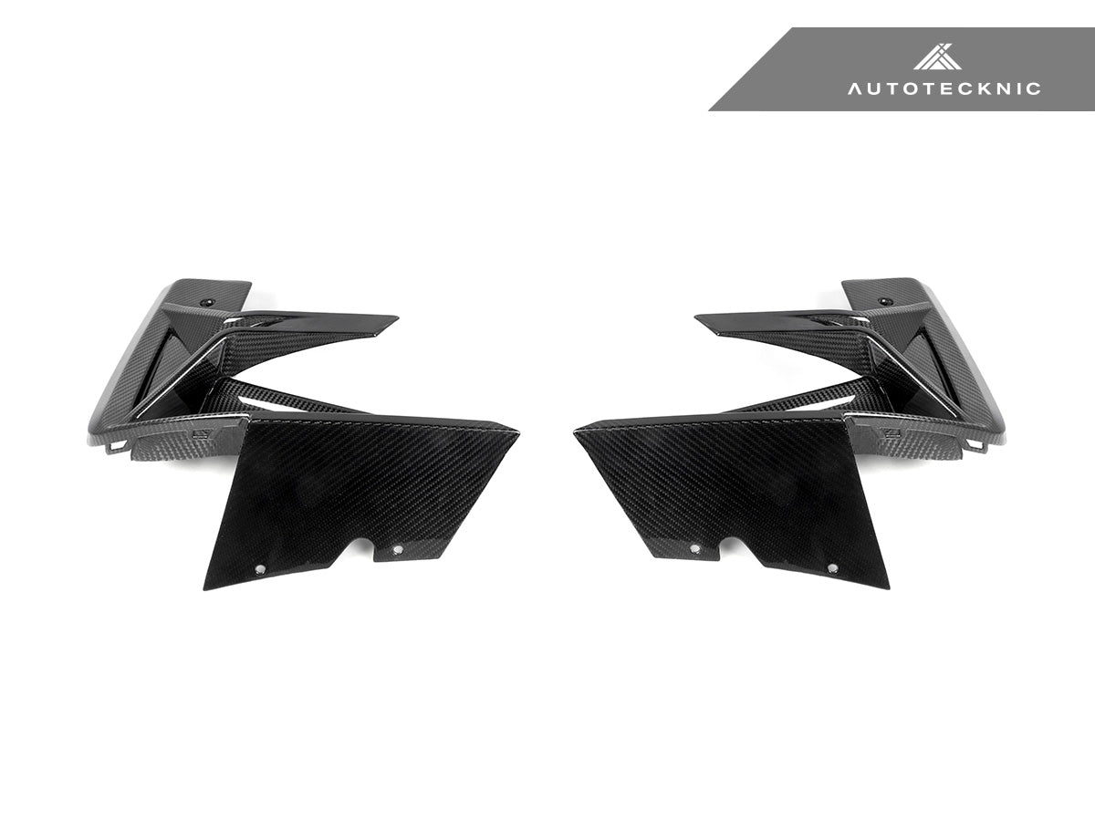 AutoTecknic Dry Carbon Front Bumper Trim Set - BMW F97 X3M LCI | F98 X4M LCI