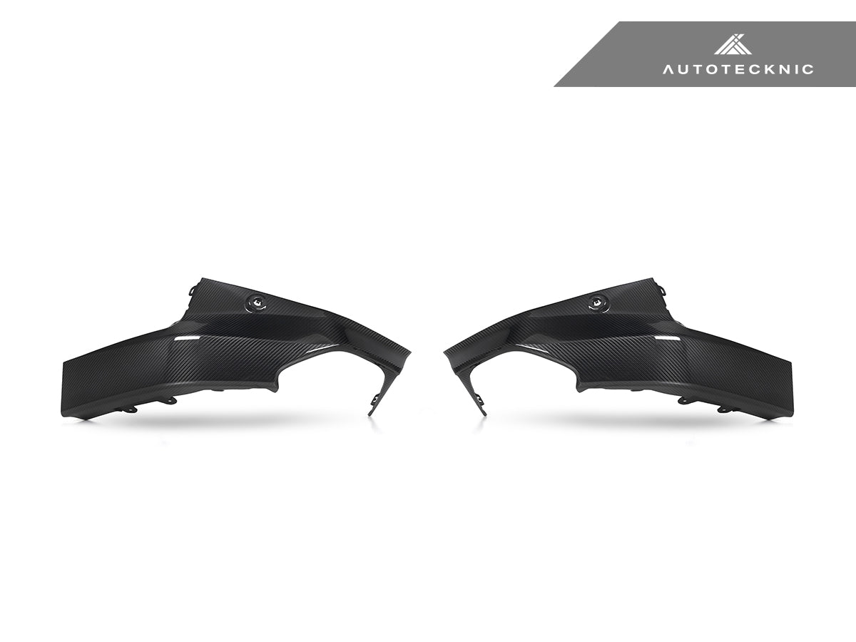 AutoTecknic Dry Carbon Rear Side Diffuser Set - BMW G42 2-Series