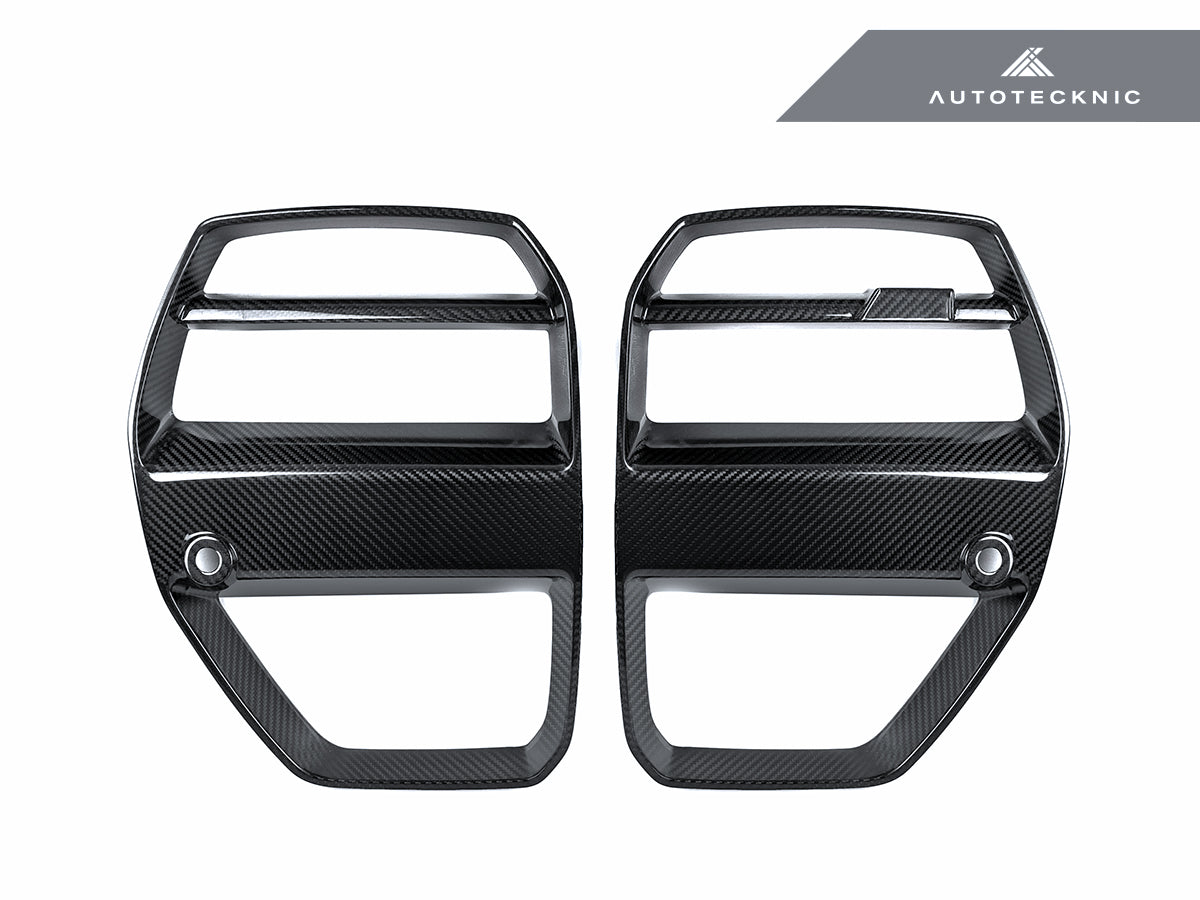AutoTecknic Dry Carbon Motorsport V1 Front Grille Set - BMW G80 M3 | G82/ G83 M4