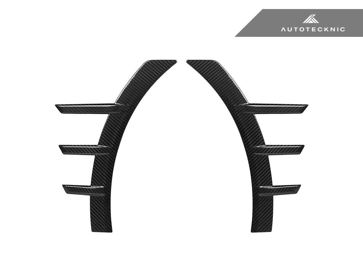 AutoTecknic Dry Carbon Front Fender Arch Trim Set - BMW G87 M2