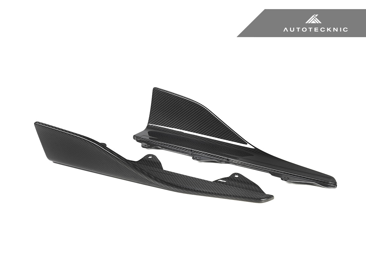 AutoTecknic Dry Carbon Side Skirt Winglet Set - BMW F87 M2