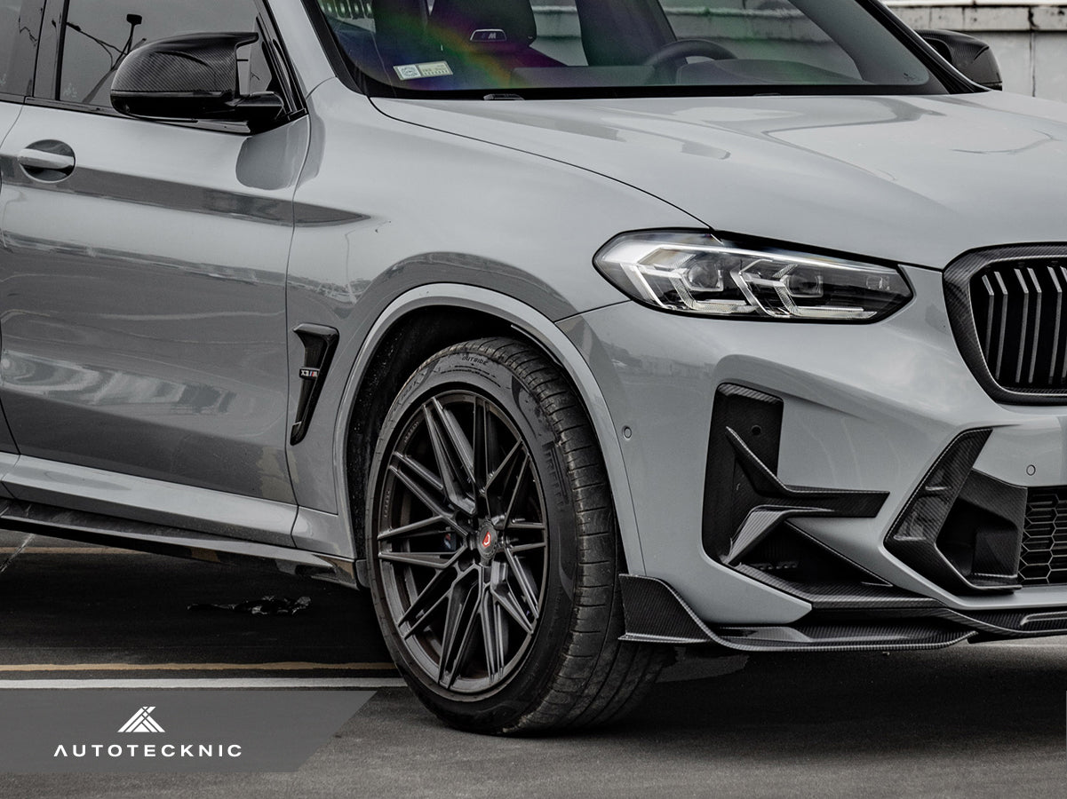 AutoTecknic Dry Carbon Front Bumper Trim Set - BMW F97 X3M LCI | F98 X4M LCI