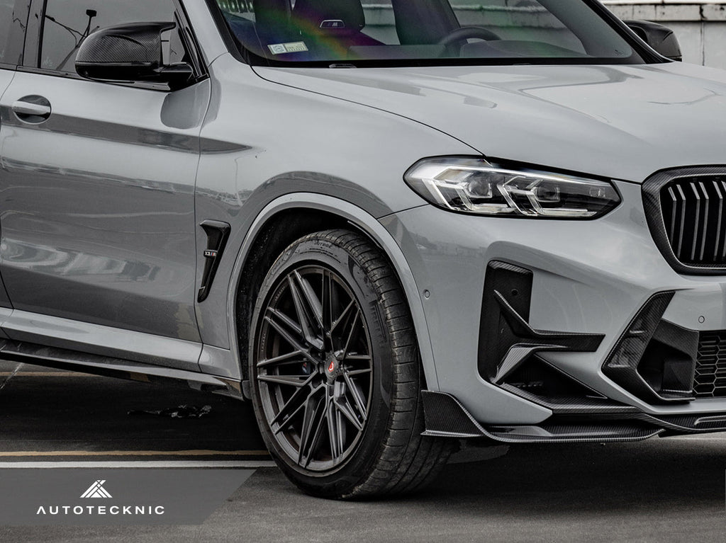 AutoTecknic Dry Carbon Front Bumper Trim Set - BMW F97 X3M LCI | F98 X4M LCI