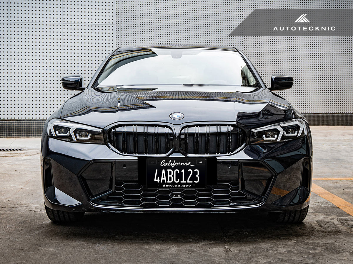 AutoTecknic Dual-Slats Gloss Black Front Grille - BMW G20 3-Series LCI