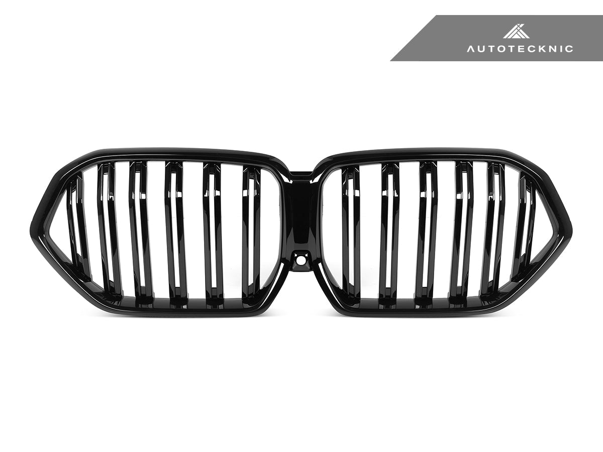 AutoTecknic Dual-Slats Gloss Black Front Grille - BMW G06 X6 LCI