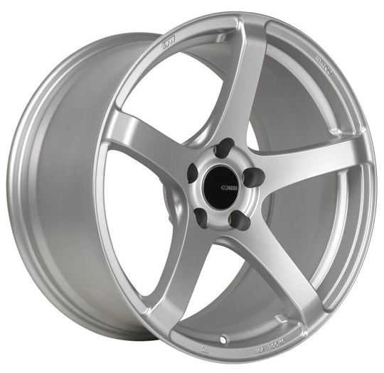 Enkei Kojin 18x8 45mm Offset 5x112 Bolt Pattern 72.6mm Bore Dia Matte Silver Wheel - 476-880-4445SP