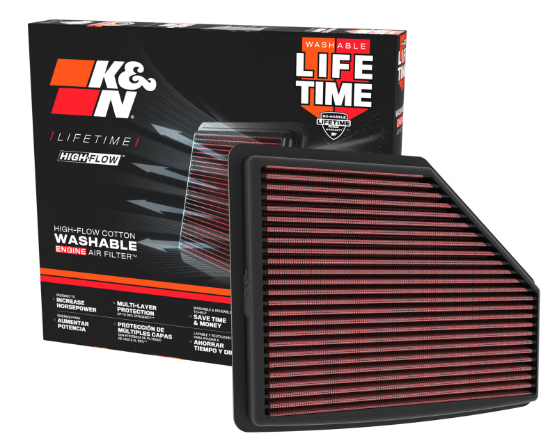 K&N 21-22 Acura TLX V6 3.0L Replacement Air Filter - 33-5119