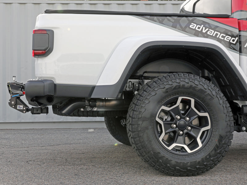 aFe 2021+ Jeep Gladiator V6-3.0L (td) Vulcan Series 3in 304SS HT DPF-Back Exhaust System - Black Tip - 49-38094-B