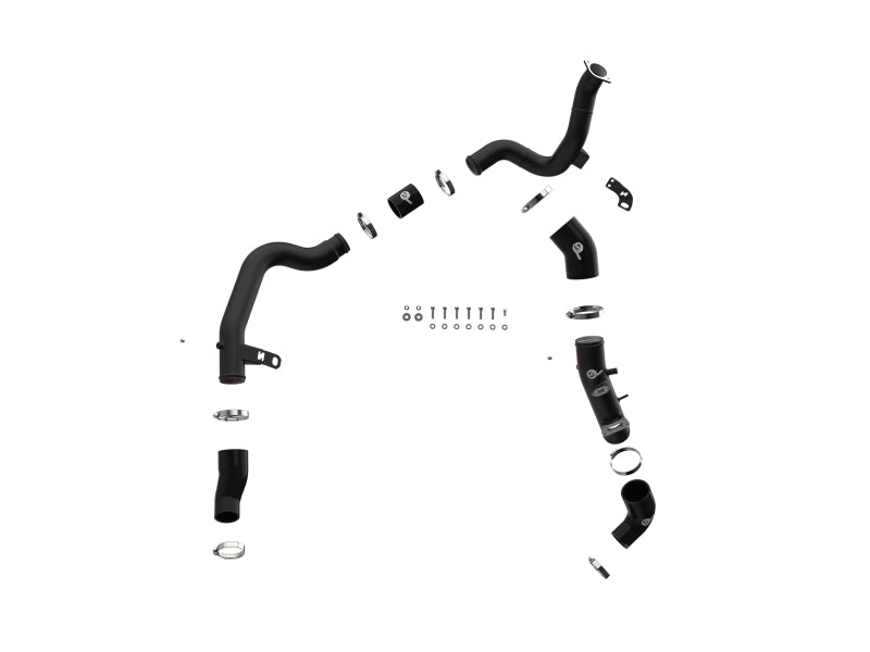 AFE 19-22 Hyundai Veloster N BladeRunner Aluminum Hot & Cold Charge Pipe Kit - Black - 46-20764-B