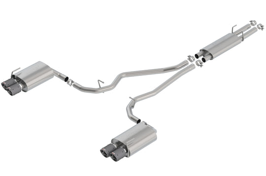 Borla 2020 Ford Explorer ST 3.0L V6 2.25in S-type Exhaust - Carbon Fiber Tips - 140820CF