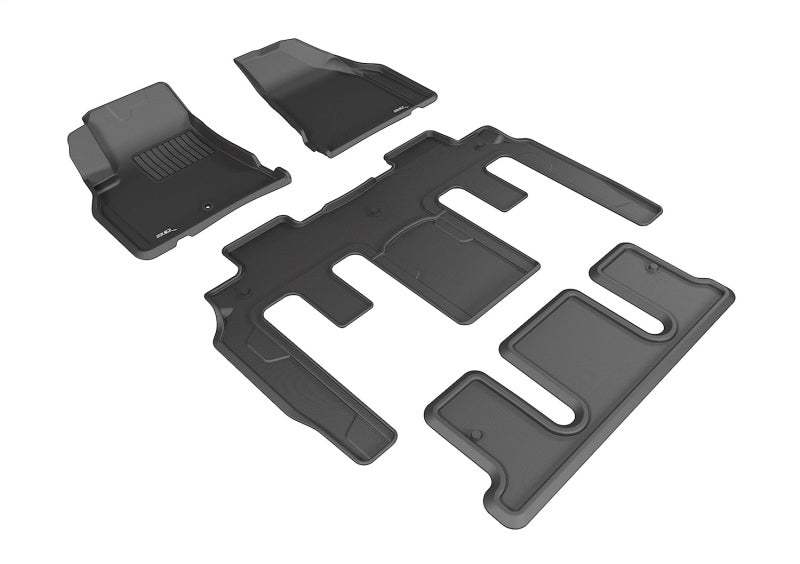 3D MAXpider 08-17 Buick Enclave w/ Bucket 2nd Row Kagu Black Full Set - L1BC02301509