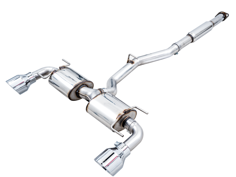 AWE Tuning Subaru BRZ/ Toyota GR86/ Toyota 86 Touring Edition Cat-Back Exhaust- Chrome Silver Tips - 3015-32486