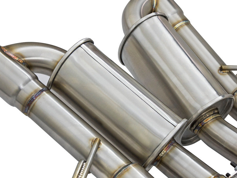 aFe MACHForce XP 3in-2 1/2in Axle Back 304SS Exhaust w/ Polished Tips 15-17 Chevy Corvette Z06 - 49-34082-P