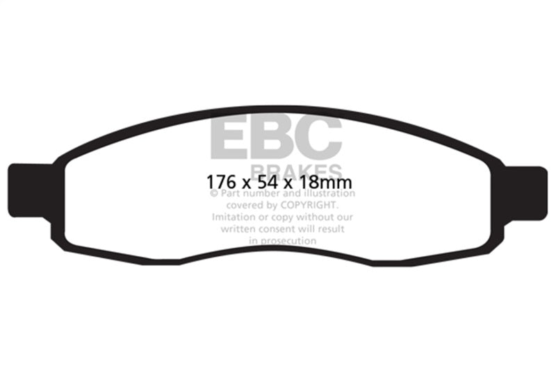 EBC 04-05 Infiniti QX56 5.6 Yellowstuff Front Brake Pads - DP41698R