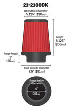 Load image into Gallery viewer, AEM 6 in DRY Flow Short Neck 9 in Element Filter - 21-2100DK
