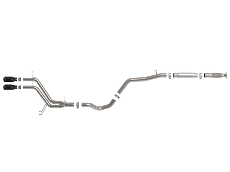 aFe Takeda 2-1/2in to 3in SS-304 Cat-Back Exhausts w/ Black Tip 13-17 Hyundai Veloster L4-1.6L - 49-37018-B