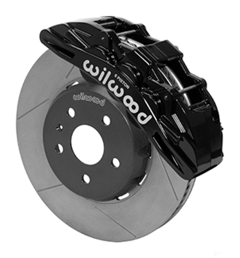 Wilwood SX6R Front Brake Kit 14in Slotted Rotors Black Calipers w/ Lines 16-19 Chevrolet Camaro SS - 140-15438