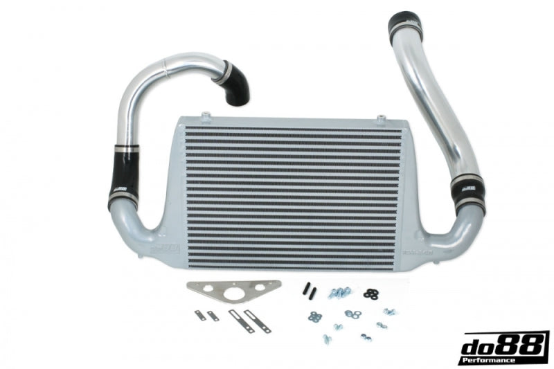 do88 81-86 SAAB 900 Turbo BigPack Front Mount Intercooler Kit w/Black Hoses - BIG-170-S-F