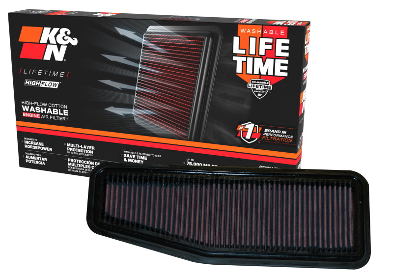 K&N 00-06 Toyota Previa / Rav4 2.0L/2.4L Drop In Air Filter - 33-2216