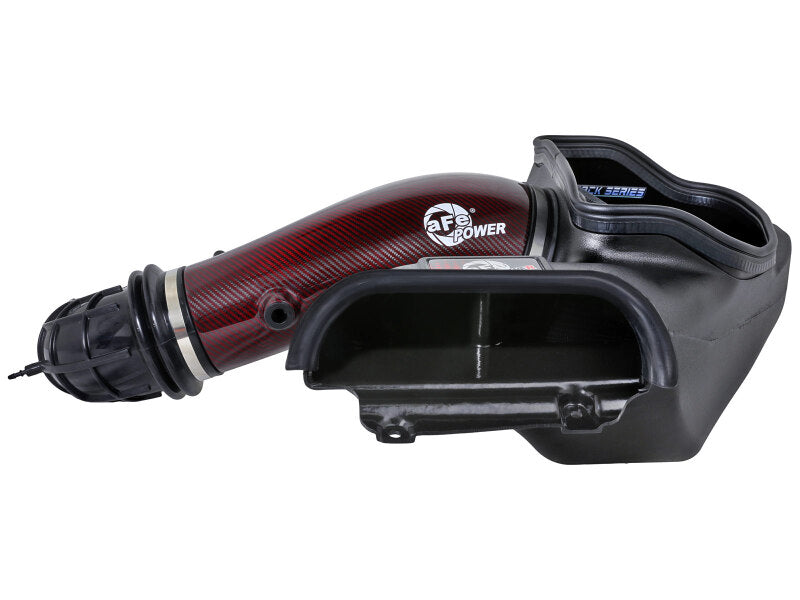 aFe 23-24 Ford F150 Raptor R Supercharged Red Carbon Track Series Air Intake w/ P5R Filter (MOQ 24) - 57-10030KR