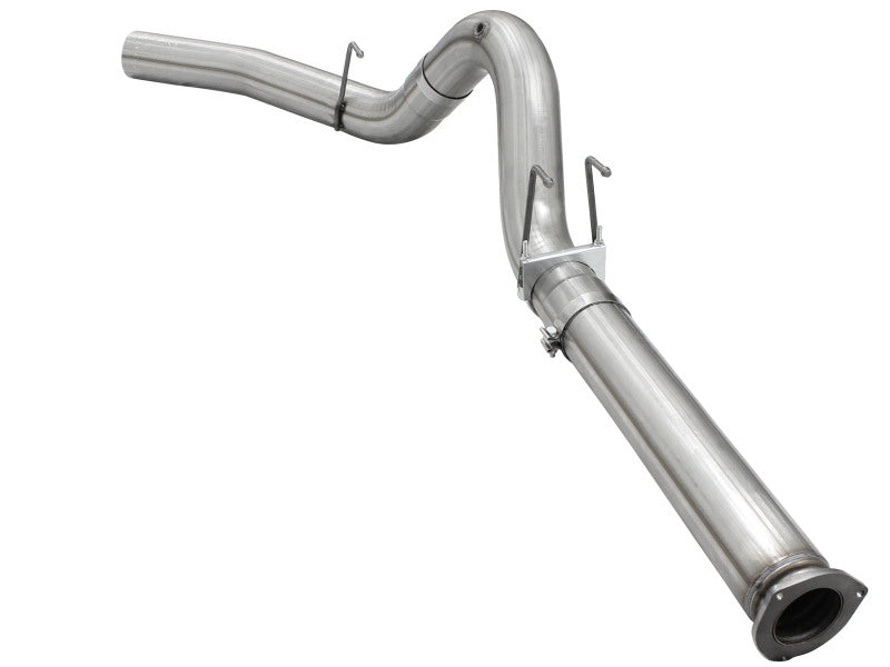 aFe MACHForce XP Exhaust 5in DPF-Back Stainless Steel Exhaust 2015 Ford Turbo Diesel V8 6.7L No Tip - 49-43064