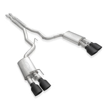 Load image into Gallery viewer, Stainless Works 2020 Ford GT500 Legend Catback X-Pipe Exhaust Factory Connect - Black Tips - GT500CBXFCLB