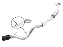 Load image into Gallery viewer, AWE Tuning 2021+ Ford Bronco 0FG Single Rear Exit Exhaust w/Diamond Black Tip &amp; Bash Guard - 3015-23789