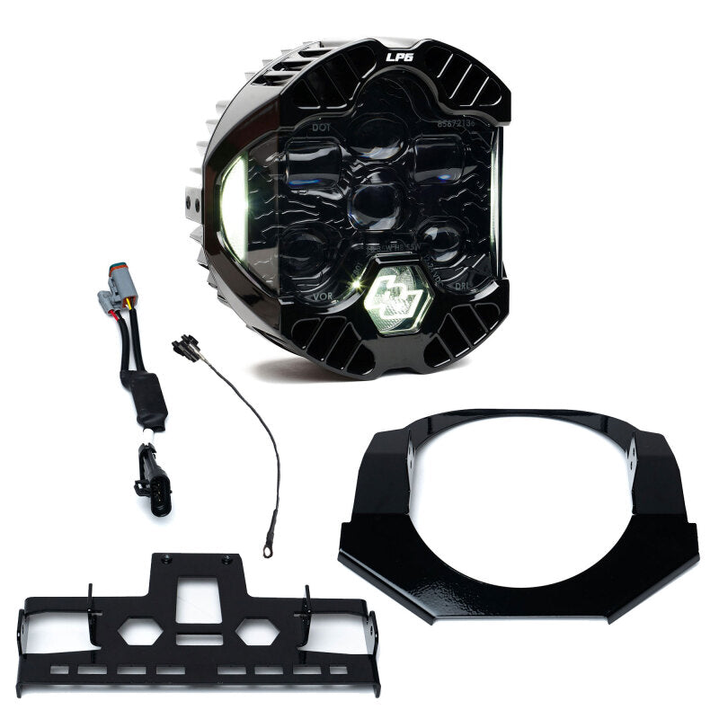 Baja Designs Harley D 23+ Street Glide DOT LP6 LED Headlight Kit DRL - White - 448317
