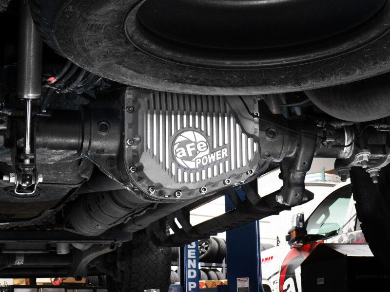 aFe POWER Street Series Rear Diff Cover Raw w/ Machined Fins Ford F-250/350 23-26 (Sterling 11.6) - 46-71490A