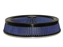 Load image into Gallery viewer, aFe MagnumFLOW Air Filters Round Racing P5R A/F TOP Racer 14D x 3H (Blk/Blue) - 18-31403