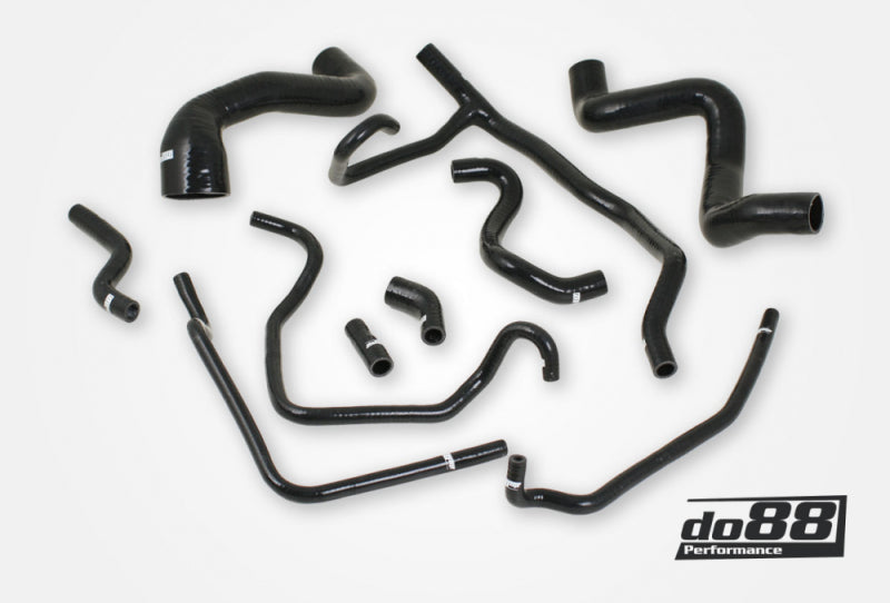 do88 Porsche 968 Coolant Hoses Black - DO88-KIT178S
