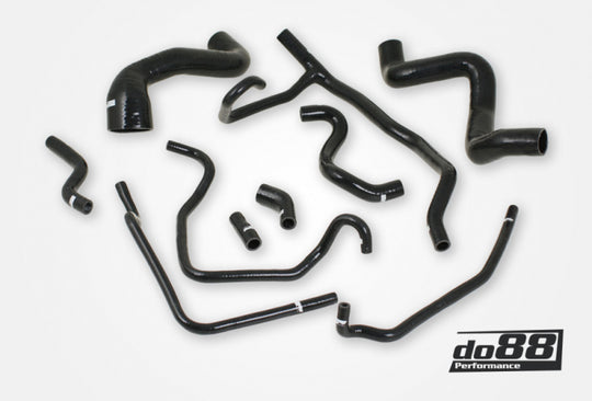do88 Porsche 968 Coolant Hoses Black - DO88-KIT178S
