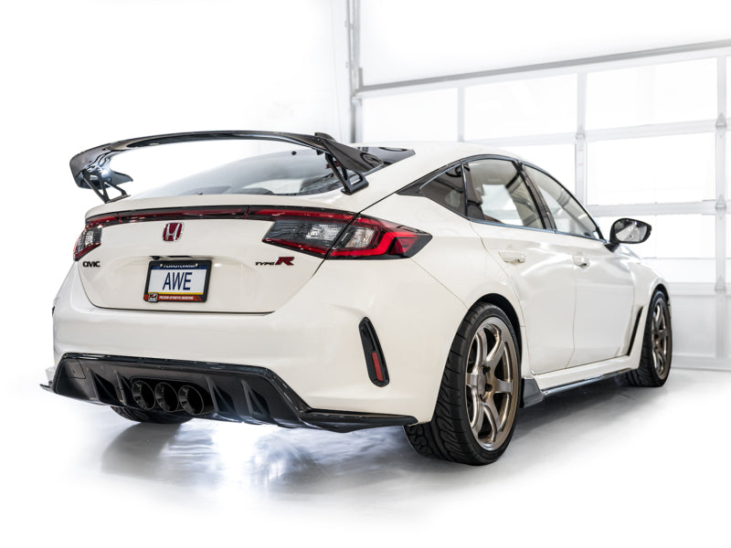 AWE Tuning 2023 Honda Civic Type R FL5 Track Edition Exhaust w/ Triple Diamond Black Tips - 3020-53287