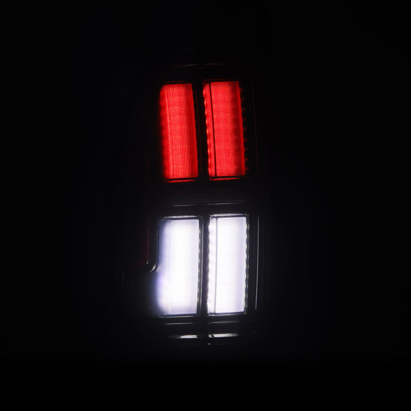 AlphaRex 05-15 Toyota Tacoma NOVA Prismatic LED Tail Lights - Alpha-Black - 680062
