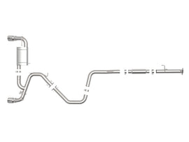 aFe Hyundai Veloster N 21-22 L4-2.0L (t) Takeda Cat-Back Exhaust System- Polished Tips - 49-37030-P