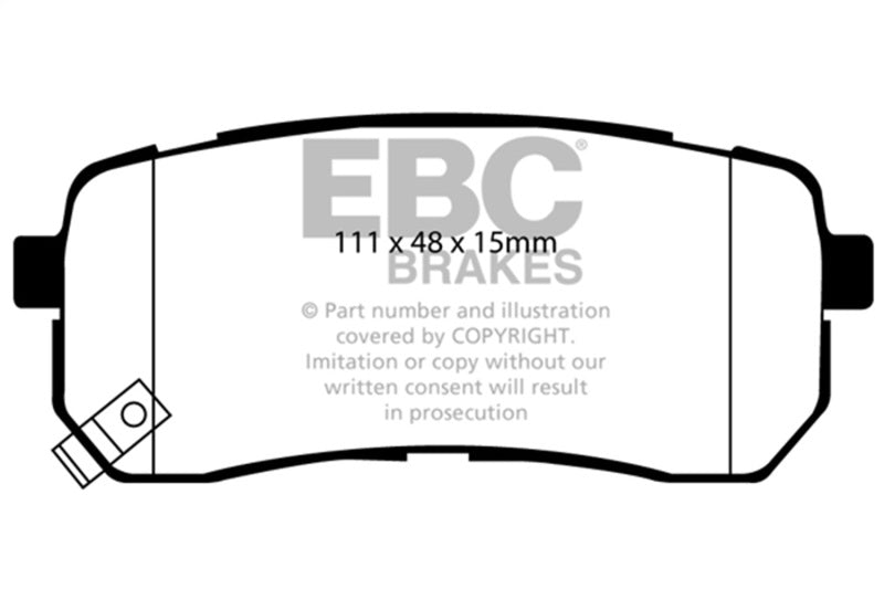 EBC 07-12 Hyundai Veracruz 3.8 Greenstuff Rear Brake Pads - DP61814