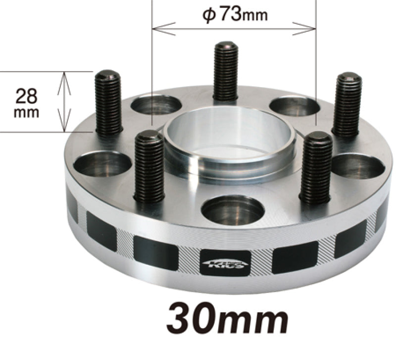 Project Kics 30mm Thick 12x1.25 56mm Hub 5x114.3 Wide Tread Spacers - W5130W356